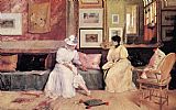 A Friendly Visit by William Merritt Chase